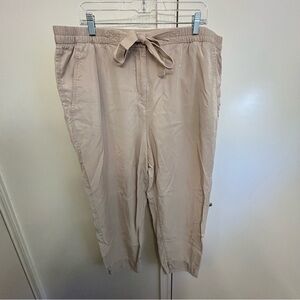 GAP Women’s Beige Khaki Elastic Waistband Pants Size Extra Large